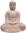 Weisser Amithaba Buddha aus Polyresin, ca. 22 cm